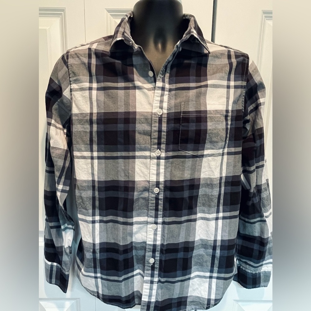 Hawker Rye Men's Plaid LS Button Up Shirt